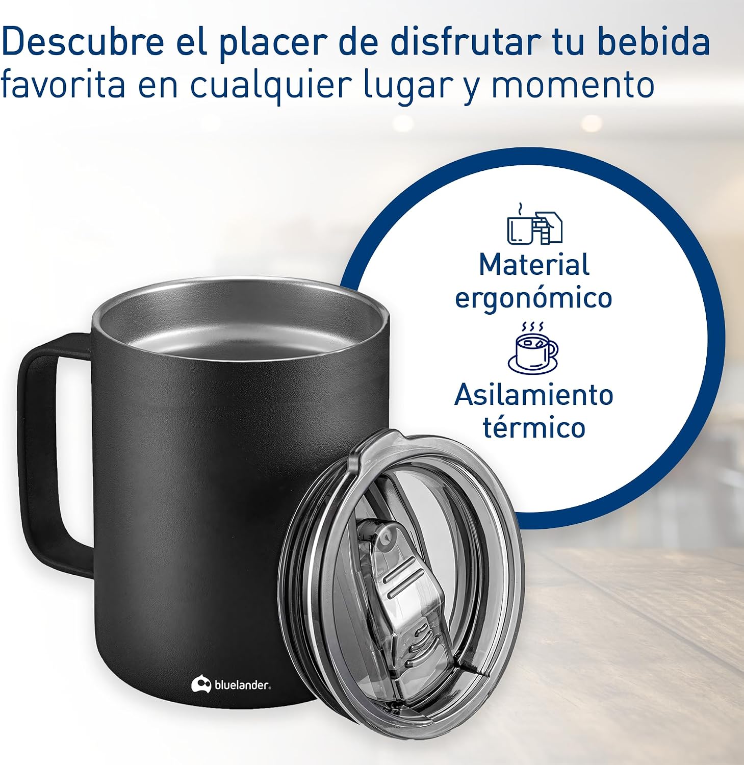 Termo Taza Para Café 350 ml Acero Inoxidable Hermético