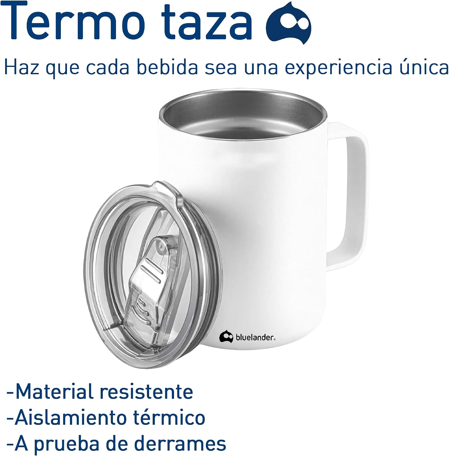 Termo Taza Para Café 350 ml Acero Inoxidable Hermético