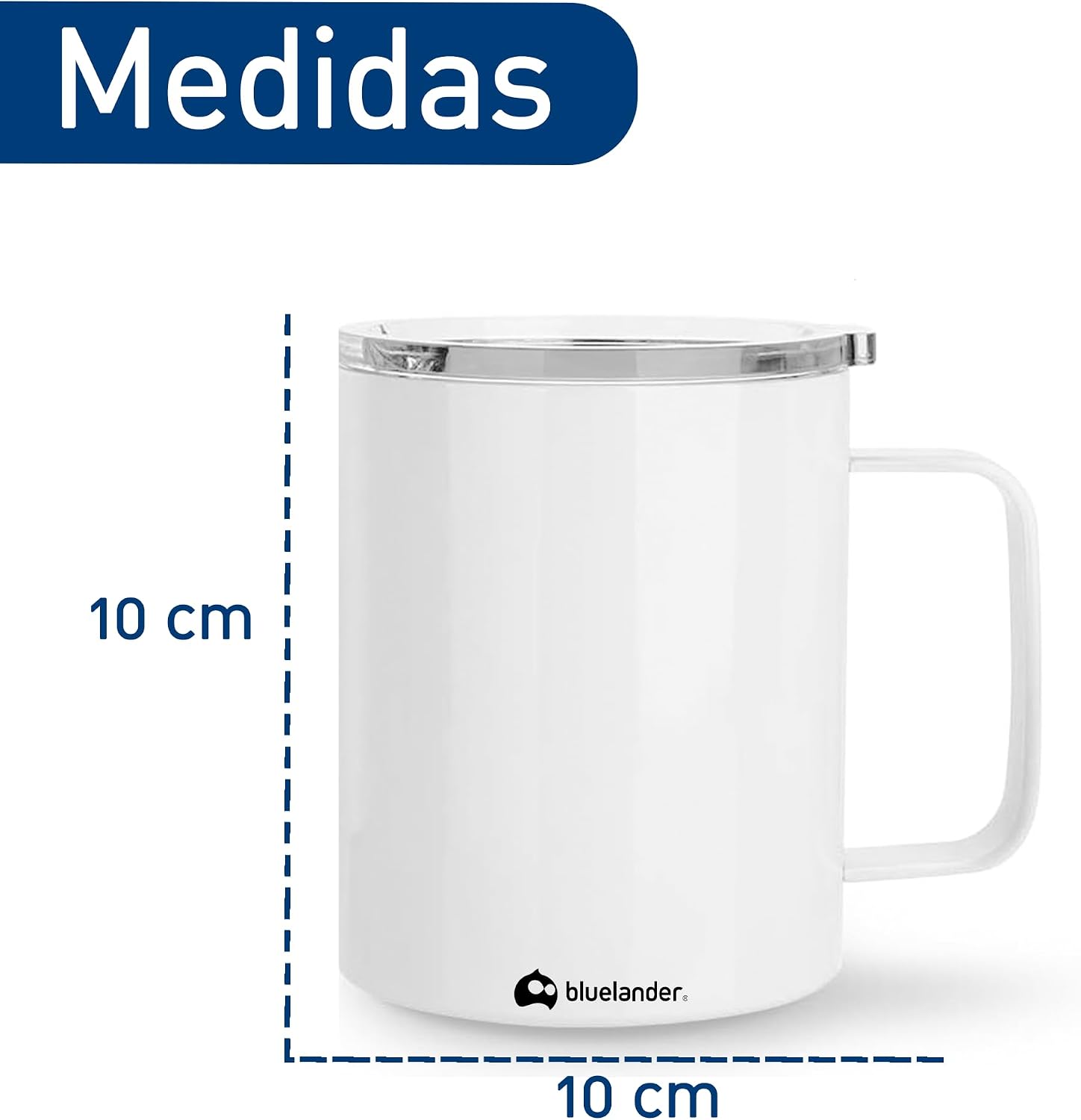 Termo Taza Para Café 350 ml Acero Inoxidable Hermético