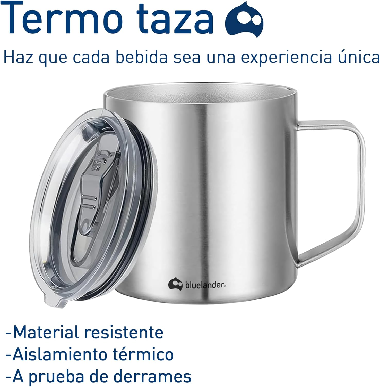 Termo Taza Para Café 350 ml Acero Inoxidable Hermético